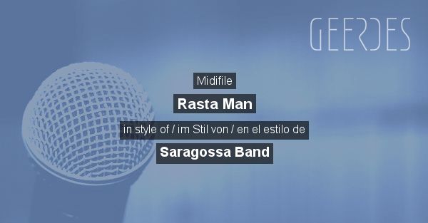 Midifile: 'Rasta Man' in style of 'Saragossa Band' in [online shop ...